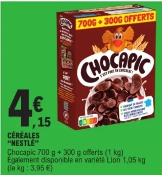 CÉRÉALES "NESTLÉ" Chocapic