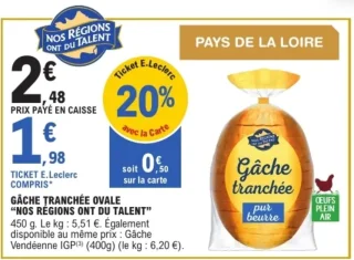 Gâche tranchée ovale Nos Régions ont du Talent