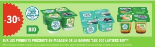 Produits de la gamme Les 300 Laitiers Bio