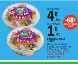 Bonbons Family Lutti Happy fizz