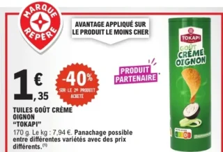 TUILES GOÛT CRÈME OIGNON "TOKAPI"
