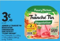 Jambon Le Tranché Fin Dégustation Fleury Michon