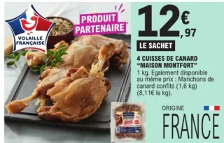 4 cuisses de canard "MAISON MONTFORT"