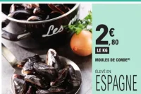 Moules de corde