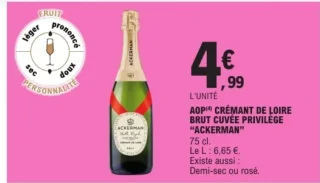 AOP Crémant de Loire Brut Cuvée Privilège ACKERMAN