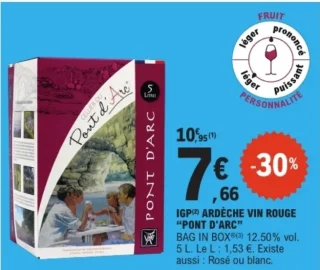 IGP Ardèche Vin Rouge PONT D'ARC