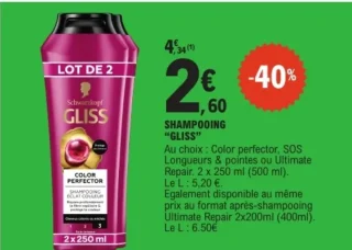 Shampooing Gliss Schwarzkopf
