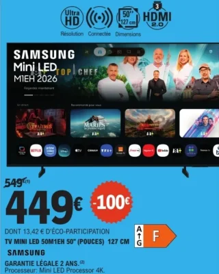 TV MINI LED SAMSUNG 50M1EH 50" (POUCES) 127 CM