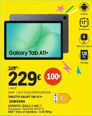 TABLETTE GALAXY TAB A11+ SAMSUNG