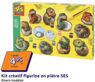 Kit créatif figurine en plâtre SES