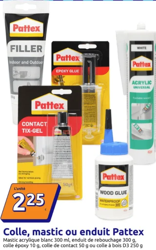 Colle, mastic ou enduit Pattex