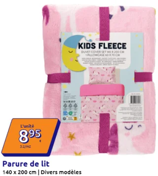 Parure de lit Kids Fleece 140 x 200 cm