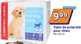 Tapis de propreté pour chien bamboo training pads