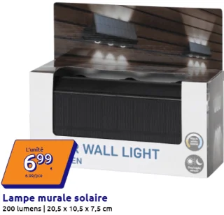 Lampe murale solaire