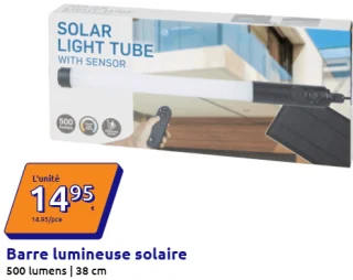 Barre lumineuse solaire Solar Light Tube