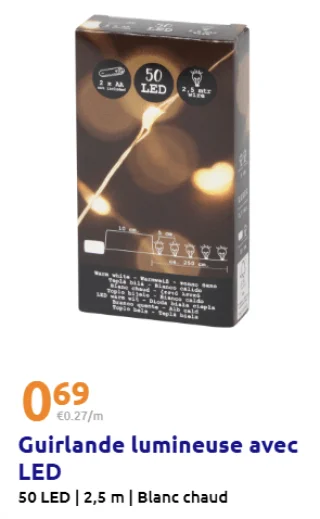 Guirlande lumineuse avec LED