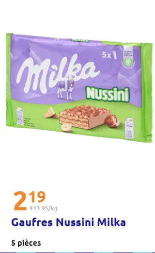 Gaufres Nussini Milka