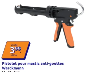 Pistolet pour mastic anti-gouttes Werckmann