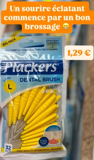 Plackers Dental Brush 0,7 mm L Big Pack