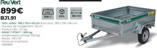 Remorque Feu Vert BJ1.91
