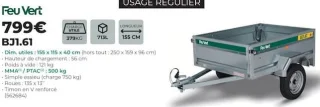 Remorque Feu Vert BJ1.61