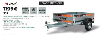 Remorque Erdé 213
