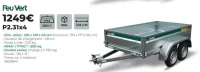 Remorque Feu Vert P2.31x4