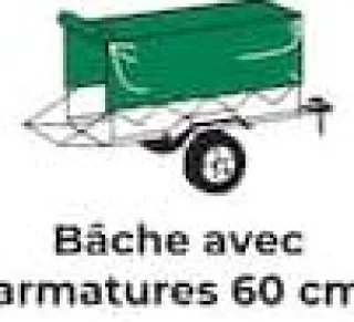 Feu Vert Bâche avec armatures 60 cm