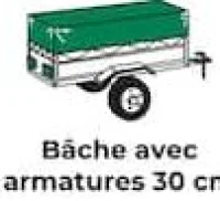 Feu Vert Bâche avec armatures 30 cm