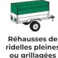 Feu Vert Réhausses de ridelles pleines ou grillagées