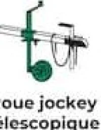 Feu Vert Roue jockey télescopique