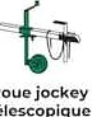 Feu Vert Roue jockey télescopique