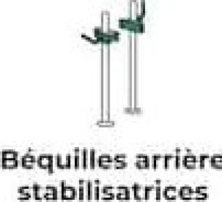 Feu Vert Béquilles arrière stabilisatrices