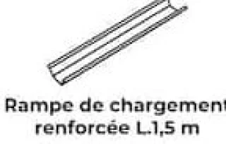 Feu Vert Rampe de chargement renforcée L.1,5 m