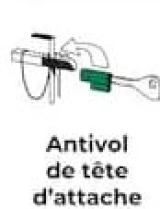 Feu Vert Antivol de tête d'attache