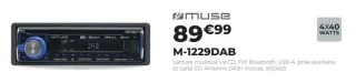 Autoradio Muse M-1229DAB