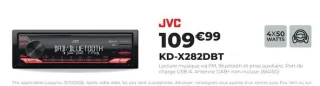 Autoradio JVC KD-X282DBT