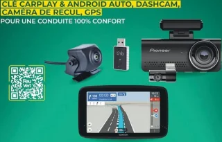 Clé Carplay & Android Auto, Dashcam, Caméra de recul, GPS pour une conduite 100% confort