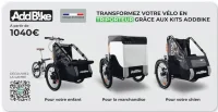 Kits AddBike pour transformer votre vélo en triporteur