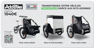 Kits AddBike pour transformer votre vélo en triporteur