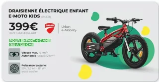 Draisienne électrique enfant DUCATI E-MOTO KIDS