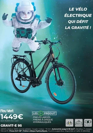 Vélo électrique Feu Vert GRAVIT-E 95