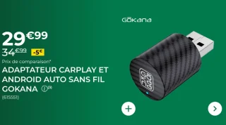 Adaptateur Carplay et Android Auto sans fil Gokana