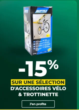 -15% sur une sélection d'accessoires vélo & trottinette