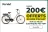Promo Jusqu'à 200€ offerts en bon d'achat les vélos électriques Feu Vert