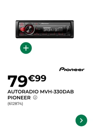 Autoradio MVH-330DAB Pioneer