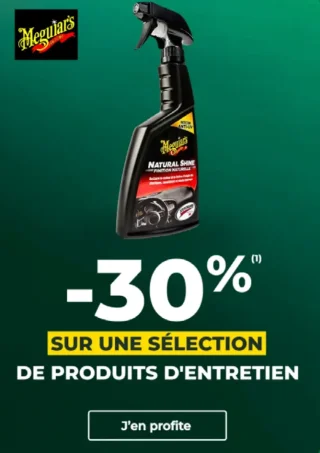 -30% sur une sélection de produits d'entretien Meguiar's