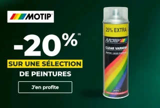 -20% sur une sélection de peintures Motip