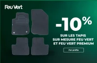 -10% sur les tapis sur mesure Feu Vert et Feu Vert Premium
