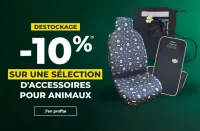 Déstockage : -10% sur une sélection d'accessoires animaux